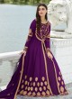 Purple Georgette Festival wear Abaya Style Suits Nayra 7033 By Aashirwad SC/016402