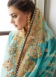 Alluring Satin Georgette Party Wear Churidar Suit In Royal Blue Color Sadaf 7011 By Aashirwad SC/016282
