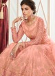 Pink Net Bridal Wear Skirt Kameez Sajda 8300 By Aashirwad Aash-8300