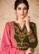 Green Georgette Embroidered Abaya Style Suits Saloni 8310 By Aashirwad