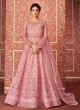 Blithesome Net Wedding Wear Floor Length Anarkali In Pink Color Wedding 8303 By Aashirwad SC/016312