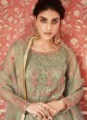 Jubilant Net Wedding Wear Floor Length Anarkali In Green Color Wedding 8305 By Aashirwad SC/016314