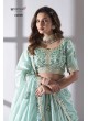 Sky Blue Organza Multi Embroidery BRIDESMAID VOL-2 11010 Sky Blue Organza Multi Embroidery BRIDESMAID VOL-2 11010