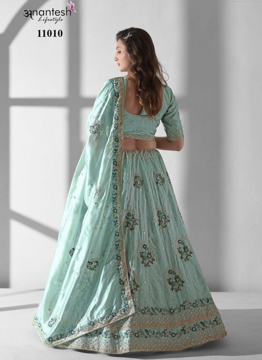 Sky Blue Organza Multi Embroidery BRIDESMAID VOL-2 11010 Sky Blue Organza Multi Embroidery BRIDESMAID VOL-2 11010