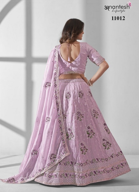 Pink Organza Multi Embroidery BRIDESMAID VOL-2 11012 Pink Organza Multi Embroidery BRIDESMAID VOL-2 11012