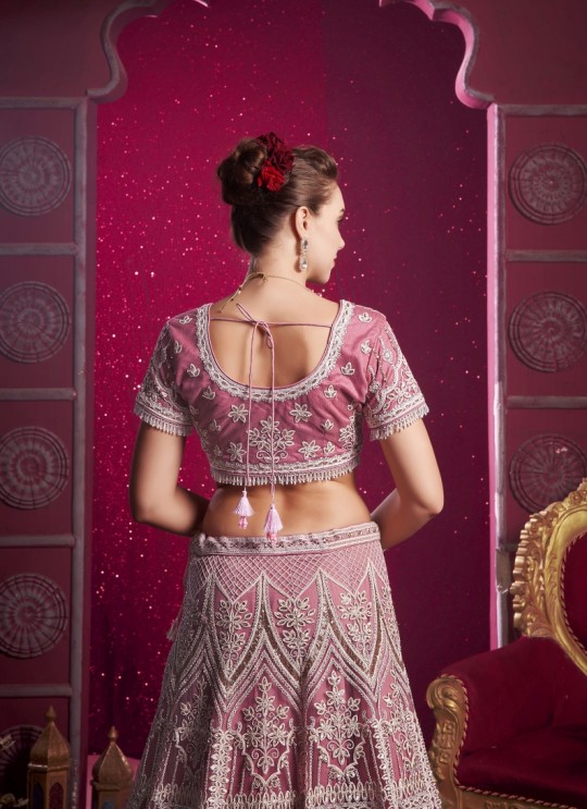 Pink Net Readymade Lehenga 10 Kalli BRIDLE COUTURE VOL-4 9017