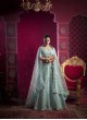 Sky Blue Net Bridal Lehenga Zarkan Work BRIDLE COUTURE VOL-4 9018 Sky Blue Net Bridal Lehenga Zarkan Work BRIDLE COUTURE VOL-4 9018