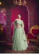 Light Pista Premium Net Silk with Sequin Work Flairy Vol-01 14001