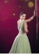 Light Pista Premium Net Silk with Sequin Work Flairy Vol-01 14001