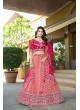 Pink Pure Viscose Dola Silk Semi-Stitched Designer Lehenga| Occasion Vol-11 5041