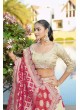 Cream Pure Cosmos Bandhej Semi-Stitched Lehenga Choli Occasion Vol-11 5042
