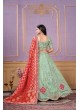 Pista Green Pure Cosmos Bandhej Designer Lehenga | Occasion Vol-12 5050