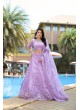 Lavender Pure Organza Lehenga Choli | Occasion Vol-12 5052
