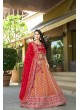 Red Pure Viscose Silk Lehenga Choli | Occasion Vol-13 5056