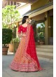 Red Pure Viscose Silk Lehenga Choli | Occasion Vol-13 5056