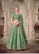 Pista Green Soft Paper Silk with Heavy Zarkan & Thread Embroidery Work Occasions Vol-07 5026 Pista Green Soft Paper Silk with Heavy Zarkan & Thread Embroidery Work Occasions Vol-07 5026