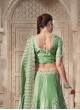 Pista Green Soft Paper Silk with Heavy Zarkan & Thread Embroidery Work Occasions Vol-07 5026 Pista Green Soft Paper Silk with Heavy Zarkan & Thread Embroidery Work Occasions Vol-07 5026