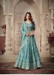 Sky Blue Soft Paper Silk with Real Mirror & Thread Embroidery Occasions Vol-07 5027 Sky Blue Soft Paper Silk with Real Mirror & Thread Embroidery Occasions Vol-07 5027