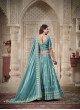 Sky Blue Soft Paper Silk with Real Mirror & Thread Embroidery Occasions Vol-07 5027 Sky Blue Soft Paper Silk with Real Mirror & Thread Embroidery Occasions Vol-07 5027