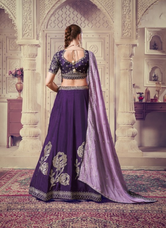Wine Premium Viscose Upada Silk with Sequin Work Occasions Vol-08