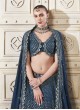 Navy Blue Georgette LehengaThread & Sequence Work | OCCASIONS VOL-09 5032