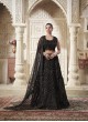 Blossom Black Premium Net with Heavy Zarkan & Sequin Work Women in Black 15002 Blossom Black Premium Net with Heavy Zarkan & Sequin Work Women in Black 15002
