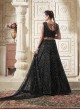 Blossom Black Premium Net with Heavy Zarkan & Sequin Work Women in Black 15002 Blossom Black Premium Net with Heavy Zarkan & Sequin Work Women in Black 15002
