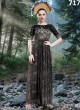 Black Georgette Printed Party Wear Gown Blush Vol 20 7177 By Bansi SC/003020
