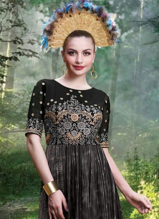 Black Georgette Printed Party Wear Gown Blush Vol 21 7177 By Bansi SC/003029 Black Georgette Printed Party Wear Gown Blush Vol 21 7177 By Bansi SC/003029