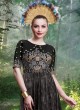 Black Georgette Printed Party Wear Gown Blush Vol 21 7177 By Bansi SC/003029