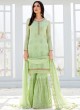 Green Georgette Embroidered Garara Suits For Bridesmaids Saleha 499 By Bela Fashion SC/015267