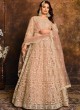 1904 Peach Net Embroidered Semi-Stitched Anarkali Suit 1904 Peach Net Embroidered Semi-Stitched Anarkali Suit