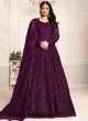 2103 Wine Net Embroidered Semi-Stitched Anarkali Suit 2103 Wine Net Embroidered Semi-Stitched Anarkali Suit