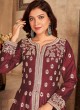 3304 Maroon Art Silk Embroidered Semi-Stitched Anarkali Suit 3304 Maroon Art Silk Embroidered Semi-Stitched Anarkali Suit