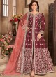 3304 Maroon Art Silk Embroidered Semi-Stitched Anarkali Suit 3304 Maroon Art Silk Embroidered Semi-Stitched Anarkali Suit