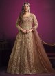 5604 Peach Net Embroidered Semi-Stitched Anarkali Suit 5604 Peach Net Embroidered Semi-Stitched Anarkali Suit