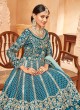 5701 Teal Art Silk Embroidered Semi-Stitched Anarkali Suit 5701 Teal Art Silk Embroidered Semi-Stitched Anarkali Suit
