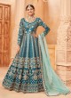 5701 Teal Art Silk Embroidered Semi-Stitched Anarkali Suit 5701 Teal Art Silk Embroidered Semi-Stitched Anarkali Suit