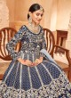5703 Blue Art Silk Embroidered Semi-Stitched Anarkali Suit 5703 Blue Art Silk Embroidered Semi-Stitched Anarkali Suit