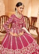 5704 Rani Pink Art Silk Embroidered Semi-Stitched Anarkali Suit 5704 Rani Pink Art Silk Embroidered Semi-Stitched Anarkali Suit