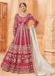 5704 Rani Pink Art Silk Embroidered Semi-Stitched Anarkali Suit 5704 Rani Pink Art Silk Embroidered Semi-Stitched Anarkali Suit