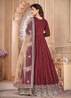 6604 Red Tafeta Butti Silk Embroidered Semi-Stitched Anarkali Suit 6604 Red Tafeta Butti Silk Embroidered Semi-Stitched Anarkali Suit