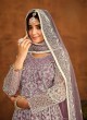 7202 Lavender Net Embroidered Semi-Stitched Anarkali Suit 7202 Lavender Net Embroidered Semi-Stitched Anarkali Suit