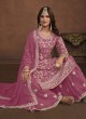7401 Pink Faux Georgette Embroidered Semi-Stitched Palazzo Suit 7401 Pink Faux Georgette Embroidered Semi-Stitched Palazzo Suit