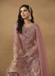 7701 Pink Net Embroidered Semi-Stitched Palazzo Suit 7701 Pink Net Embroidered Semi-Stitched Palazzo Suit