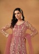 7901 Pink Net Embroidered Semi-Stitched Anarkali Suit 7901 Pink Net Embroidered Semi-Stitched Anarkali Suit