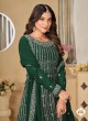 8201 Green Faux Georgette Embroidered Semi-Stitched Sharara Suit 8201 Green Faux Georgette Embroidered Semi-Stitched Sharara Suit