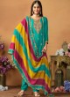 8701 Sea Green Chinon Silk Embroidered Semi-Stitched Salwar Kameez 8701 Sea Green Chinon Silk Embroidered Semi-Stitched Salwar Kameez