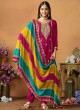 8702 Rani Pink Chinon Silk Embroidered Semi-Stitched Salwar Kameez 8702 Rani Pink Chinon Silk Embroidered Semi-Stitched Salwar Kameez