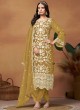 8801 Mustard Organza Embroidered Semi-Stitched Salwar Kameez 8801 Mustard Organza Embroidered Semi-Stitched Salwar Kameez